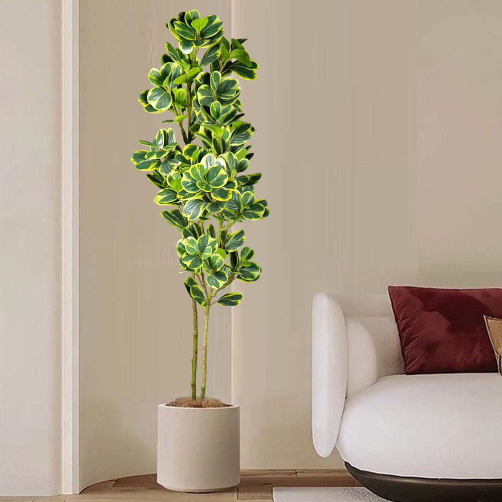 Árbol de Ficus Artificial de 7 - Rubber Plant Ficus reseña y precio