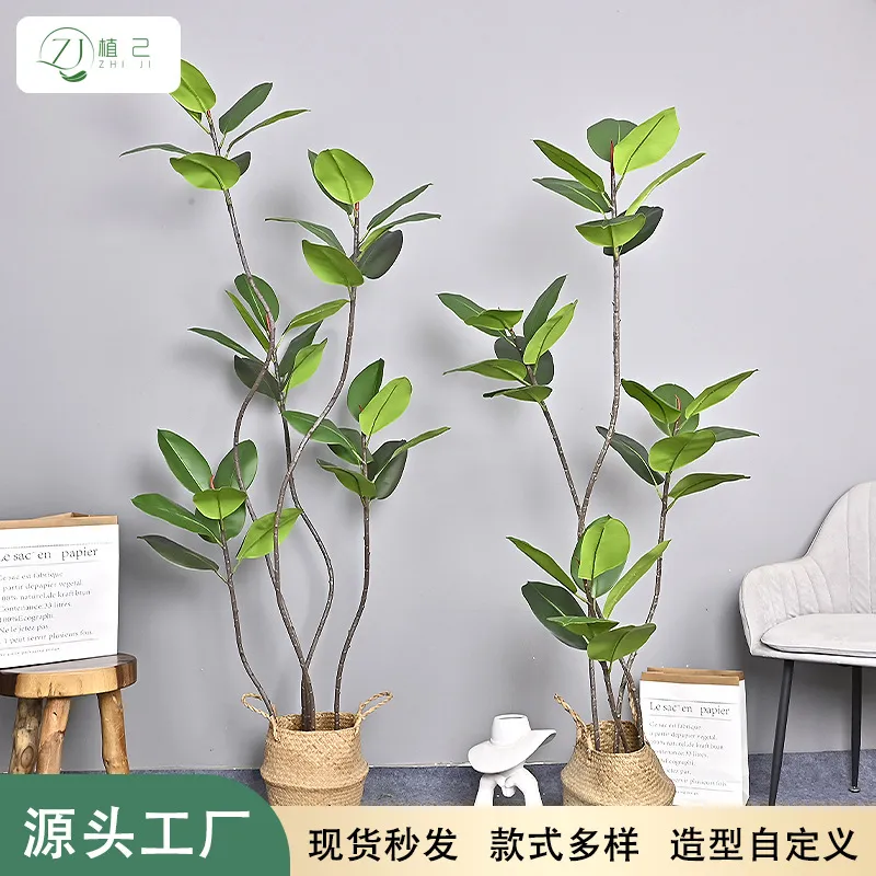 Planta Artificial de Árbol de  - Rubber Plant Ficus reseña y precio