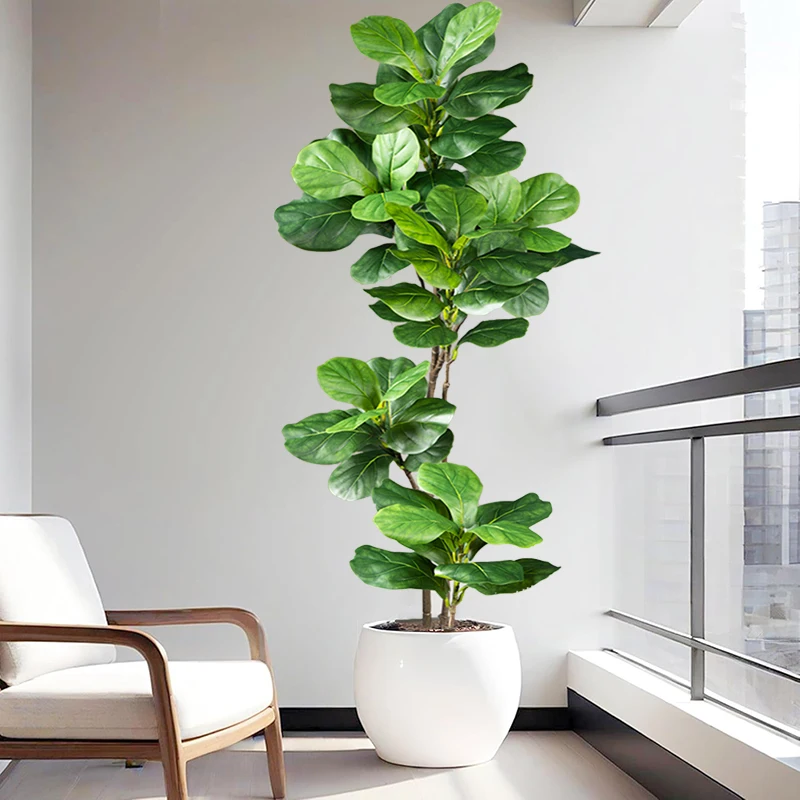 Árbol de Ficus Artificial Gran - Rubber Plant Ficus reseña y precio